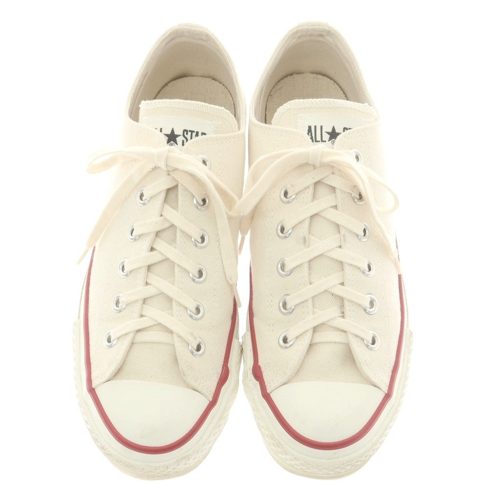 【中古】コンバース CONVERSE MADE IN JAPAN オールスターLOW スニーカー ナチュラルホワイト【 8 】【 状態ランクB 】【 メンズ 】