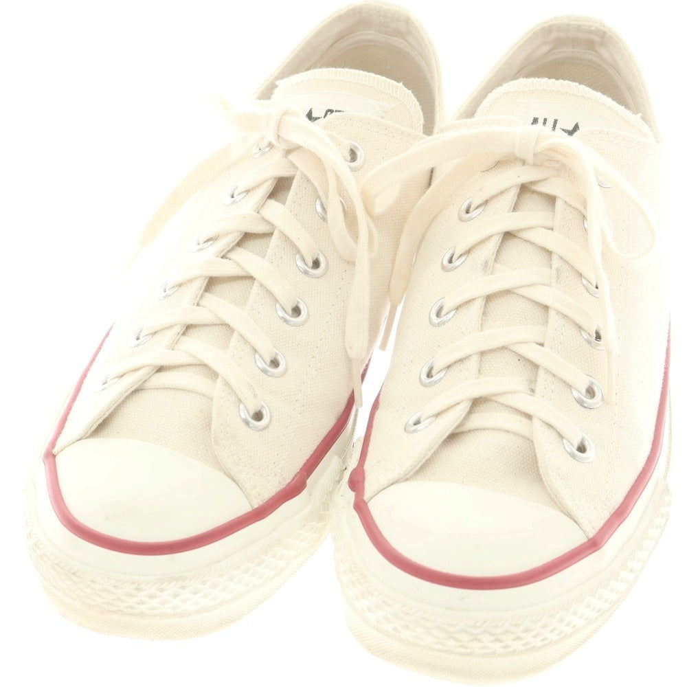 【中古】コンバース CONVERSE MADE IN JAPAN オールスターLOW スニーカー ナチュラルホワイト【 8 】【 状態ランクB 】【 メンズ 】