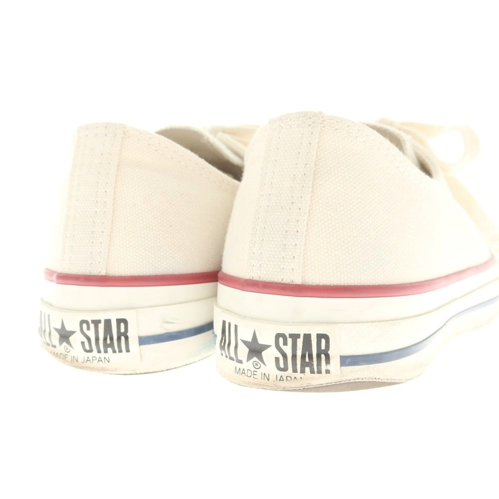 【中古】コンバース CONVERSE MADE IN JAPAN オールスターLOW スニーカー ナチュラルホワイト【 8 】【 状態ランクB 】【 メンズ 】