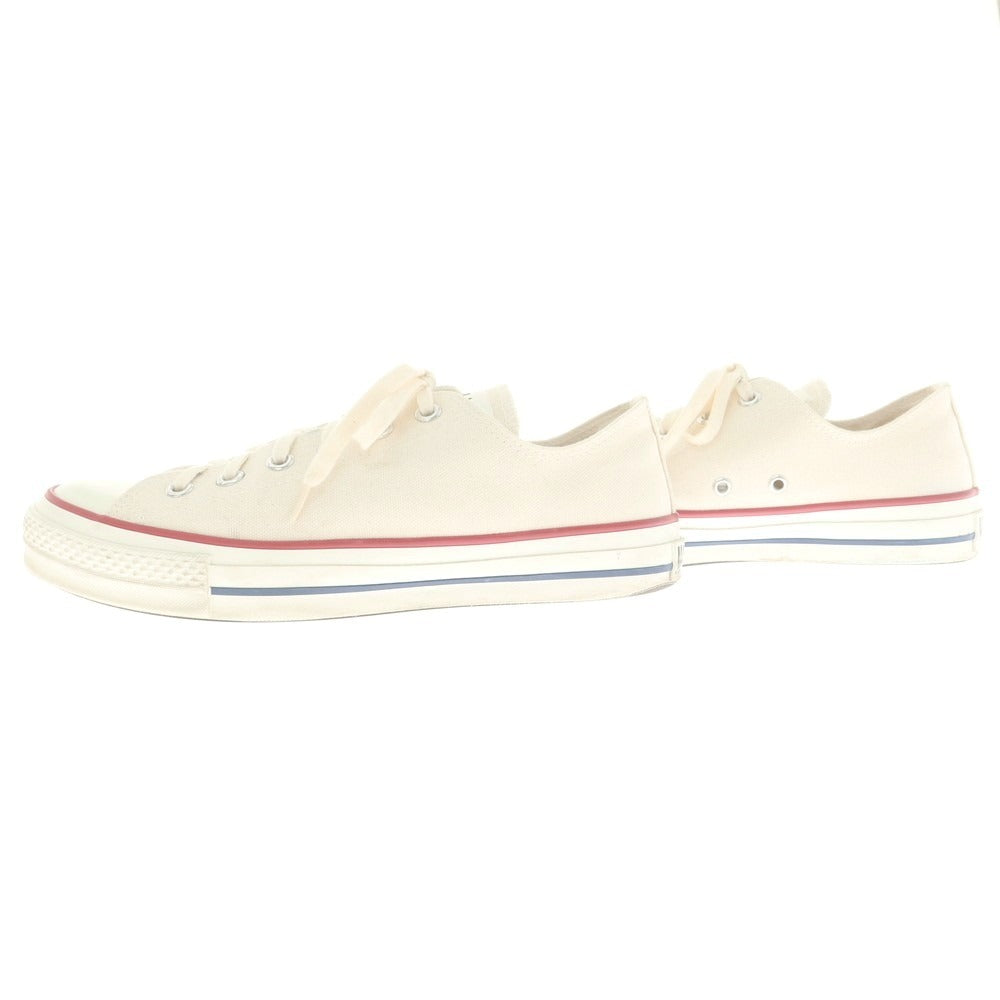 【中古】コンバース CONVERSE MADE IN JAPAN オールスターLOW スニーカー ナチュラルホワイト【 8 】【 状態ランクB 】【 メンズ 】