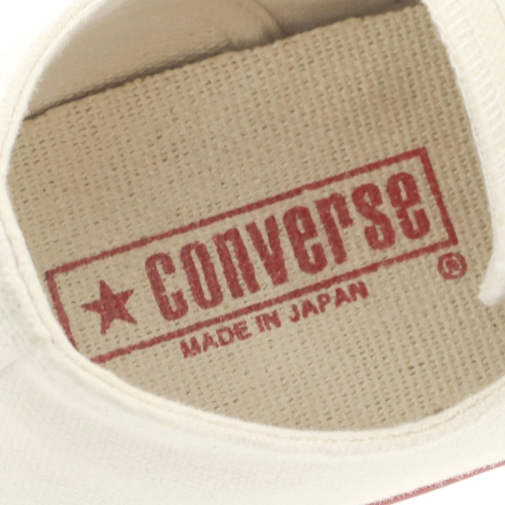 【中古】コンバース CONVERSE MADE IN JAPAN オールスターLOW スニーカー ナチュラルホワイト【 8 】【 状態ランクB 】【 メンズ 】