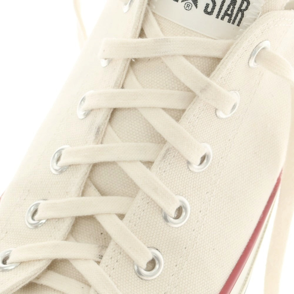 【中古】コンバース CONVERSE MADE IN JAPAN オールスターLOW スニーカー ナチュラルホワイト【 8 】【 状態ランクB 】【 メンズ 】