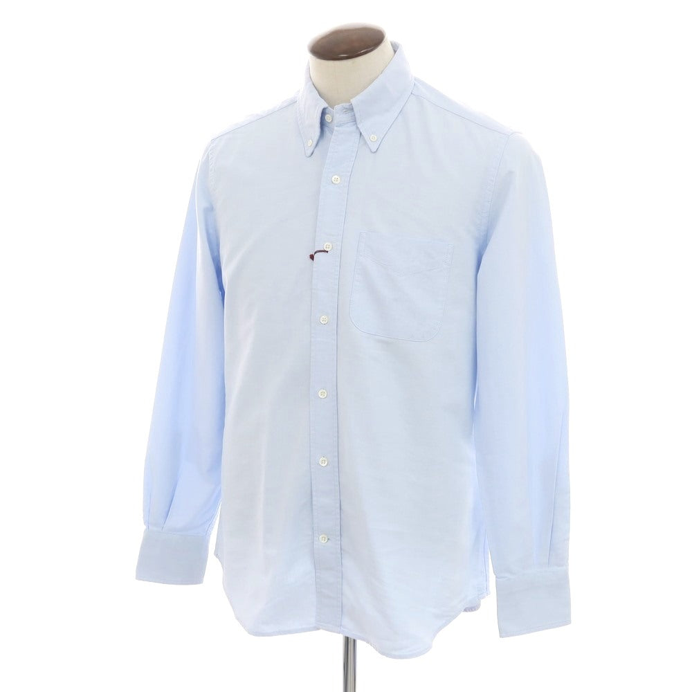 【新品】グランシャツ Glanshirt コットン オックスフォード ボタンダウン カジュアルシャツ ライトブルー【 41 】【 状態ランクN 】【 メンズ 】