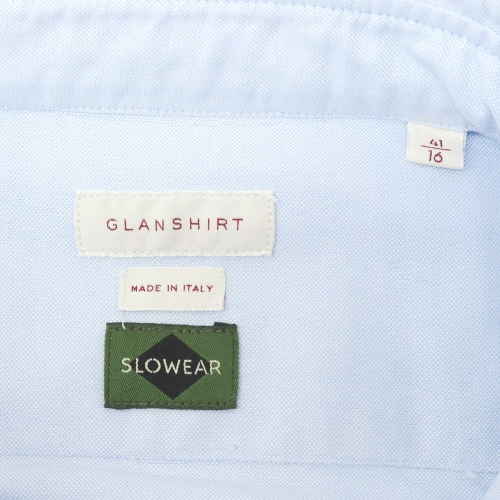 【新品】グランシャツ Glanshirt コットン オックスフォード ボタンダウン カジュアルシャツ ライトブルー【 41 】【 状態ランクN 】【 メンズ 】