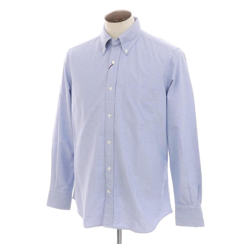 【新品】グランシャツ Glanshirt コットン オックスフォード ボタンダウン カジュアルシャツ ブルー【 41 】【 状態ランクN 】【 メンズ 】