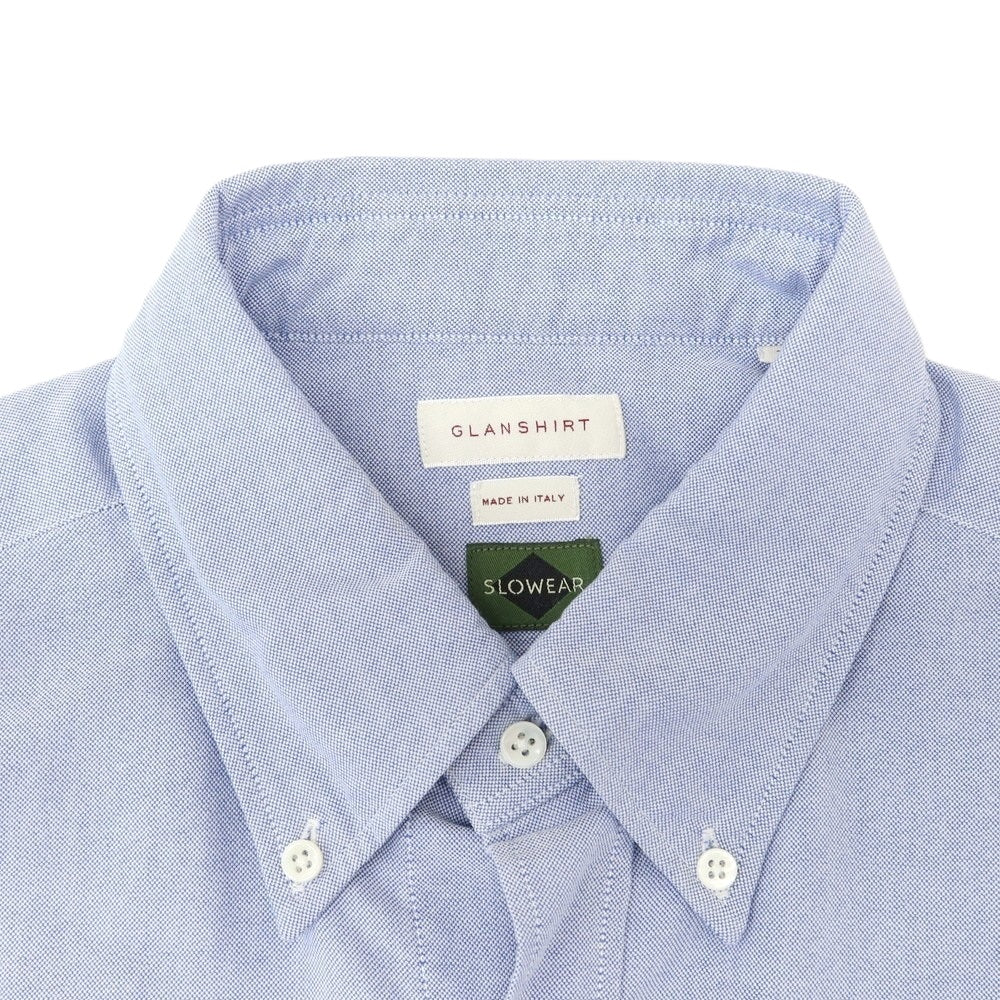 【新品】グランシャツ Glanshirt コットン オックスフォード ボタンダウン カジュアルシャツ ブルー【 41 】【 状態ランクN 】【 メンズ 】