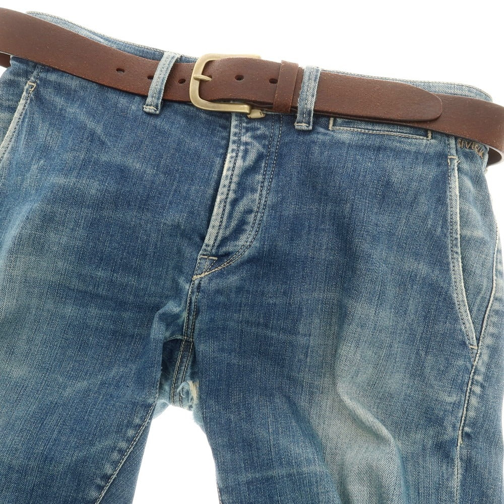 【新品】オフィチーナスローウェア OFFICINA SLOWEAR バケッタレザー ベルト ブラウン【 40/100 】【 状態ランクN 】【 メンズ 】