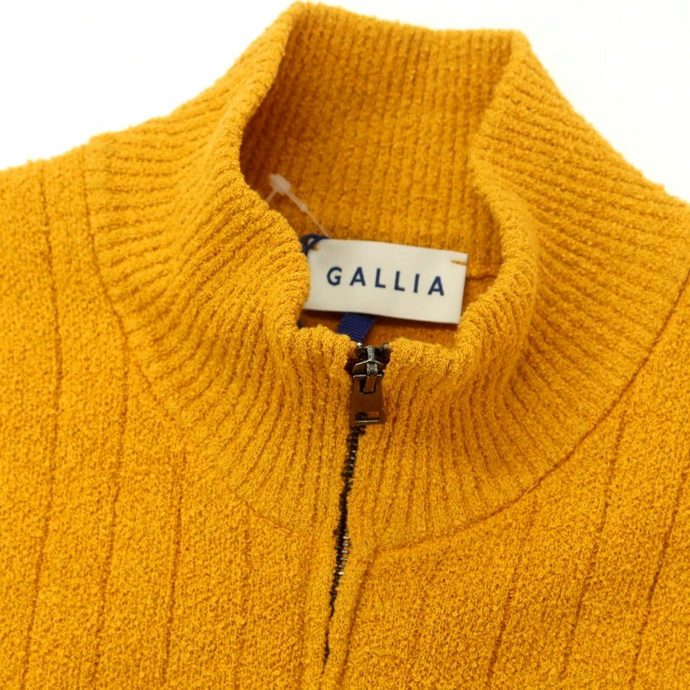 【新品】ガリア GALLIA コットンナイロン ダブルジップ ニットベスト オレンジ系xマルチカラー【 46 】【 状態ランクN 】【 メンズ 】