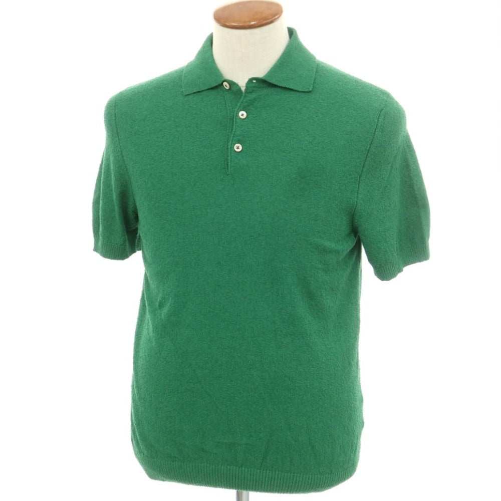 【新品】ガリア GALLIA コットンナイロン 半袖 ポロニット グリーン【 46 】【 状態ランクN 】【 メンズ 】