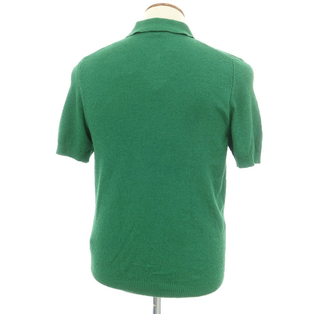 【新品】ガリア GALLIA コットンナイロン 半袖 ポロニット グリーン【 46 】【 状態ランクN 】【 メンズ 】