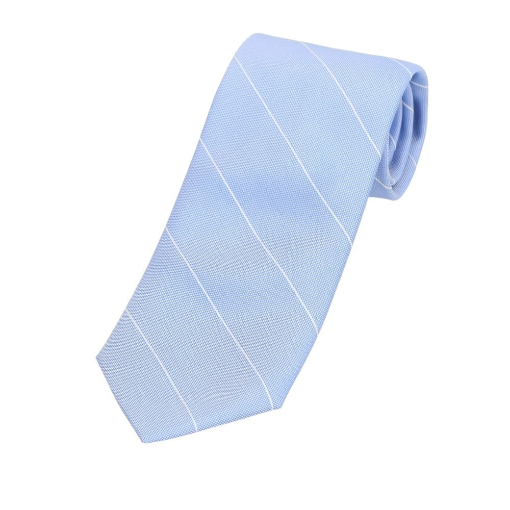 【新品】ブリューワー BREUER シルク ストライプ柄ネクタイ ブルー【 状態ランクN 】【 メンズ 】