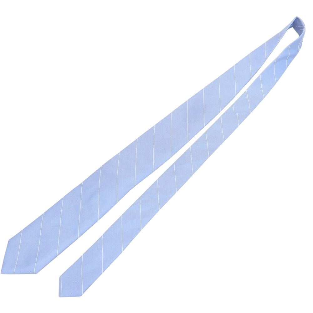 【新品】ブリューワー BREUER シルク ストライプ柄ネクタイ ブルー【 状態ランクN 】【 メンズ 】