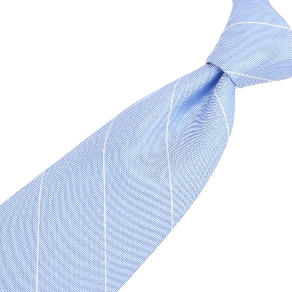 【新品】ブリューワー BREUER シルク ストライプ柄ネクタイ ブルー【 状態ランクN 】【 メンズ 】