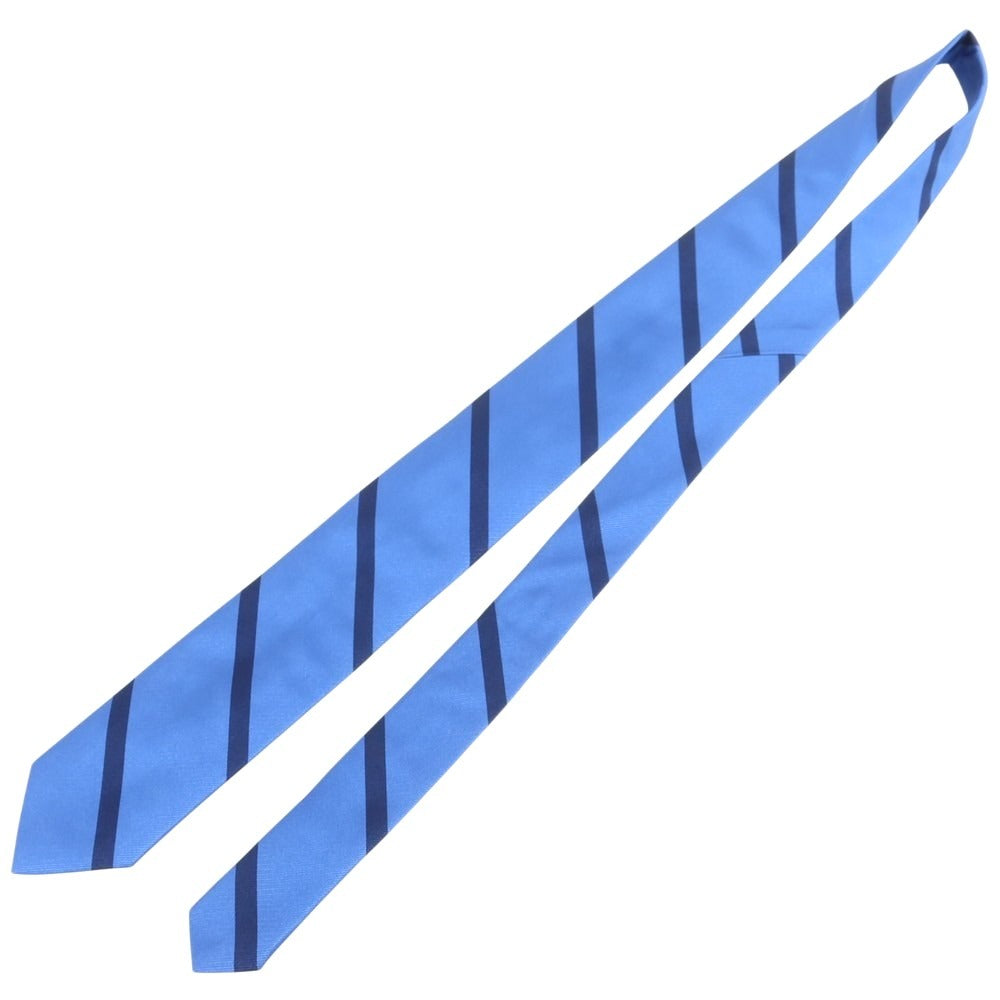 【新品】ブリューワー BREUER シルク ストライプ柄ネクタイ ブルーxネイビー【 状態ランクN 】【 メンズ 】