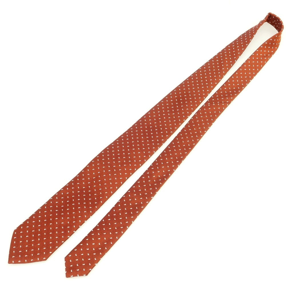 【新品】ブリューワー BREUER シルク 小紋柄ネクタイ ブラウン【 状態ランクN 】【 メンズ 】