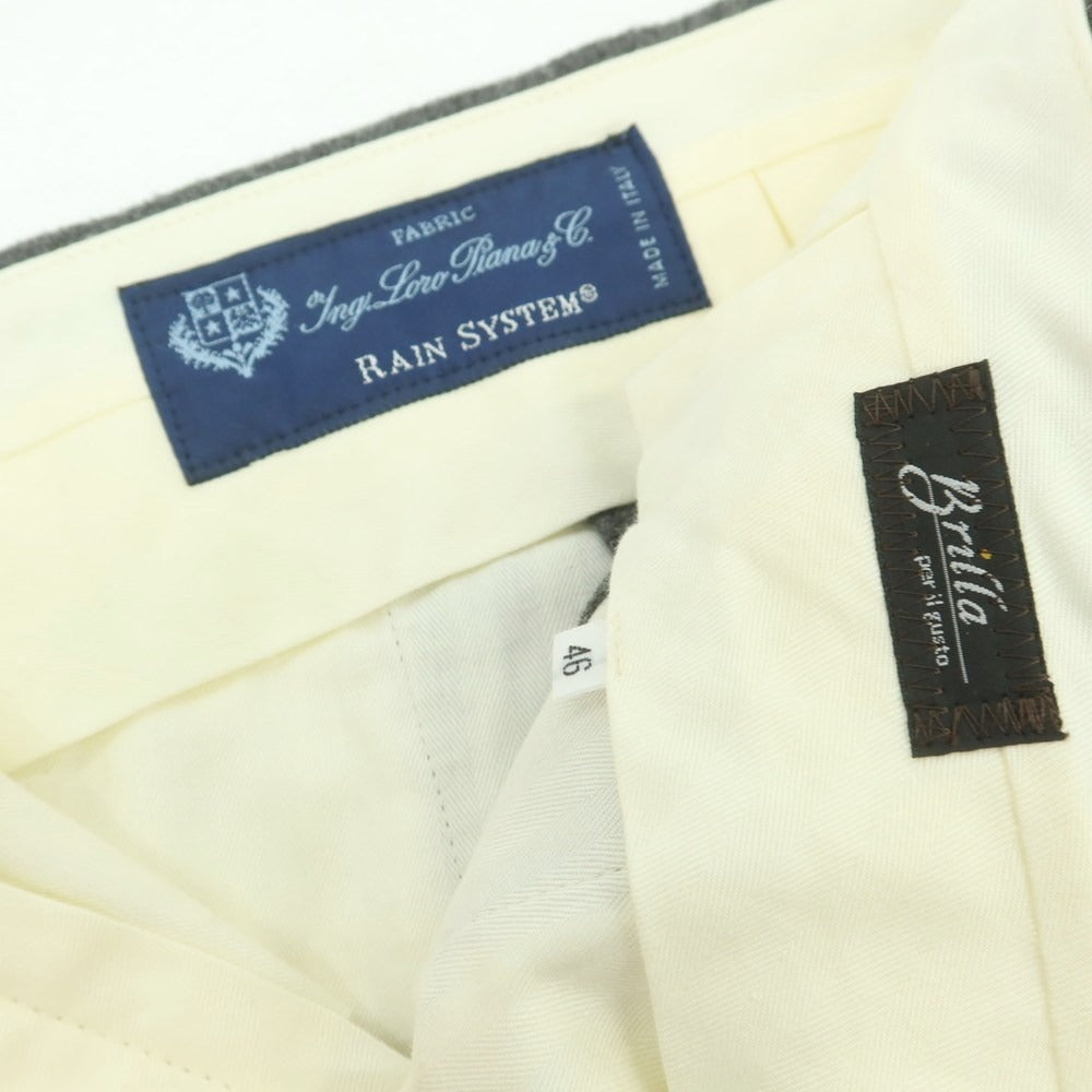 【中古】ブリッラ ペル イル グスト Brilla per il gusto ウール ドレススラックスパンツ メランジグレー【 46 】【 状態ランクA 】【 メンズ 】