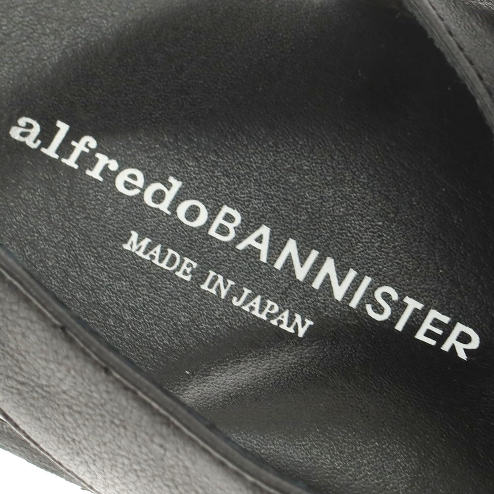 【中古】アルフレッドバニスター alfredoBANNISTER レザー サンダル ブラック【 40 】【 状態ランクB 】【 メンズ 】