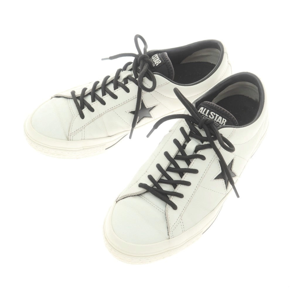 【中古】コンバース CONVERSE ONE STAR GF スニーカー オフホワイトxブラック【 26 】【 状態ランクB 】【 メンズ 】