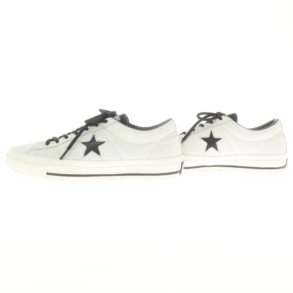 【中古】コンバース CONVERSE ONE STAR GF スニーカー オフホワイトxブラック【 26 】【 状態ランクB 】【 メンズ 】
