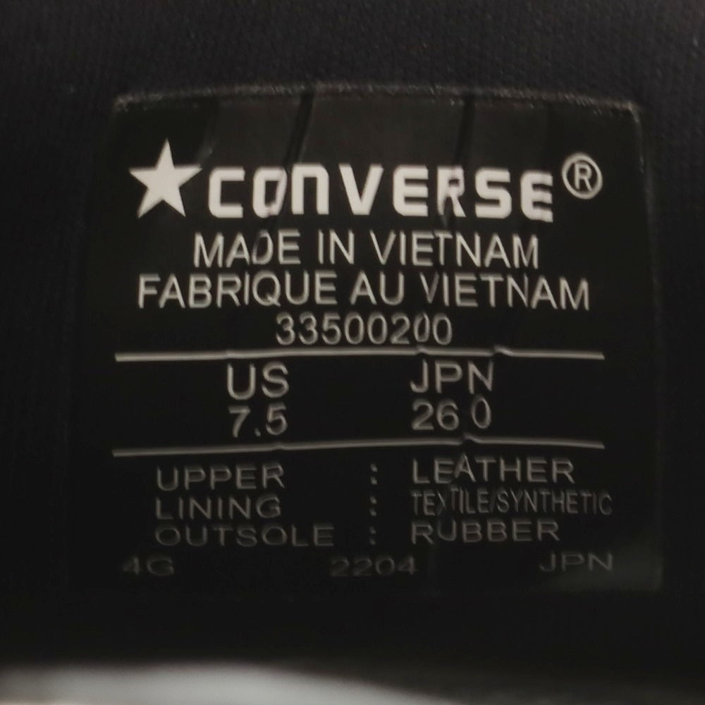 【中古】コンバース CONVERSE ONE STAR GF スニーカー オフホワイトxブラック【 26 】【 状態ランクB 】【 メンズ 】