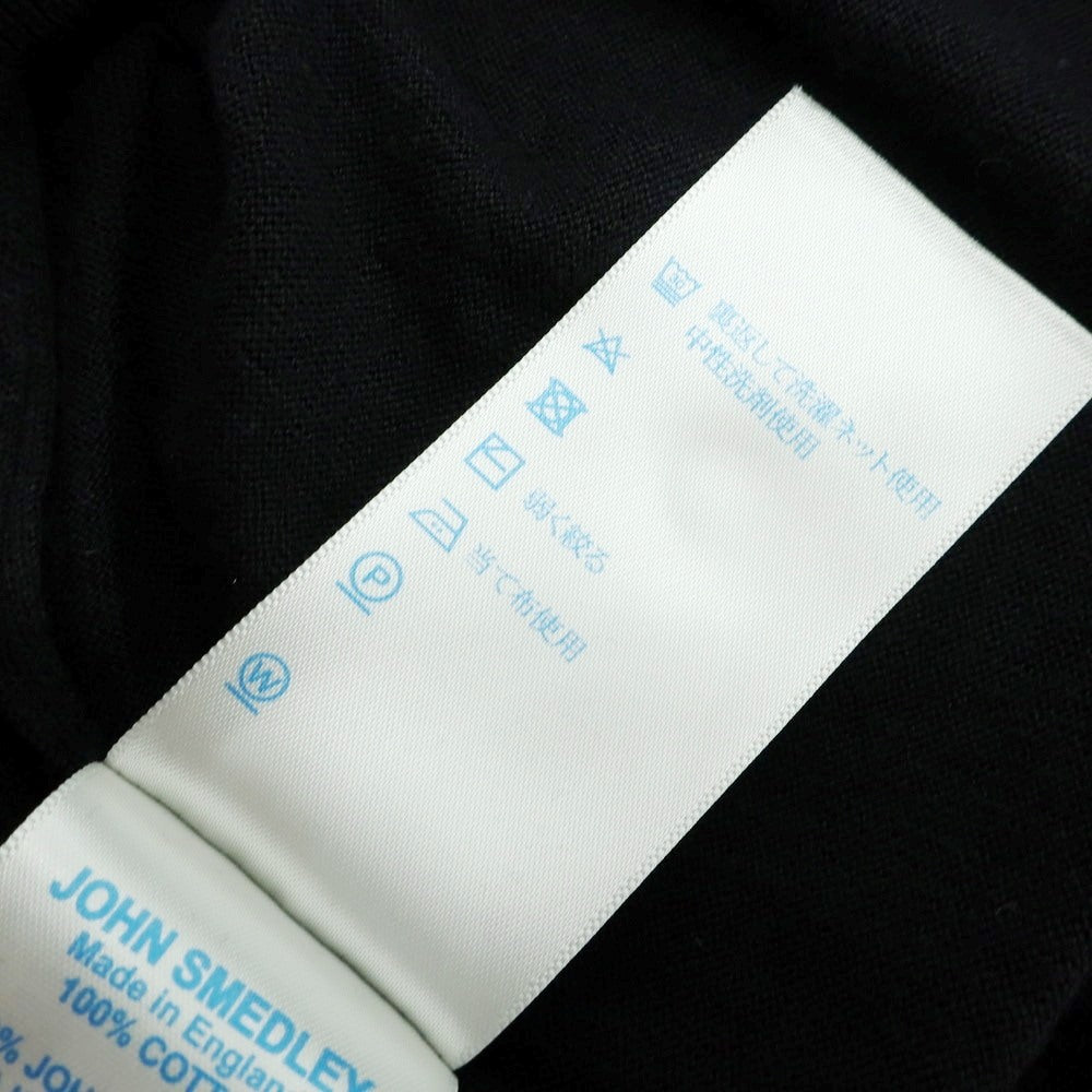【中古】ジョンスメドレー JOHN SMEDLEY ハイゲージ コットン 半袖 ポロニット ブラック【 M 】【 状態ランクB 】【 メンズ 】