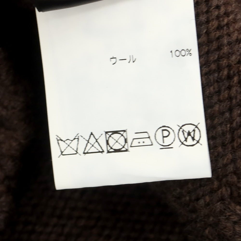 【中古】【未使用】ドルモア DRUMOHR ミドルゲージ ウール ショールカラー カーディガン ダークブラウン【 48 】【 状態ランクS 】【 メンズ 】
