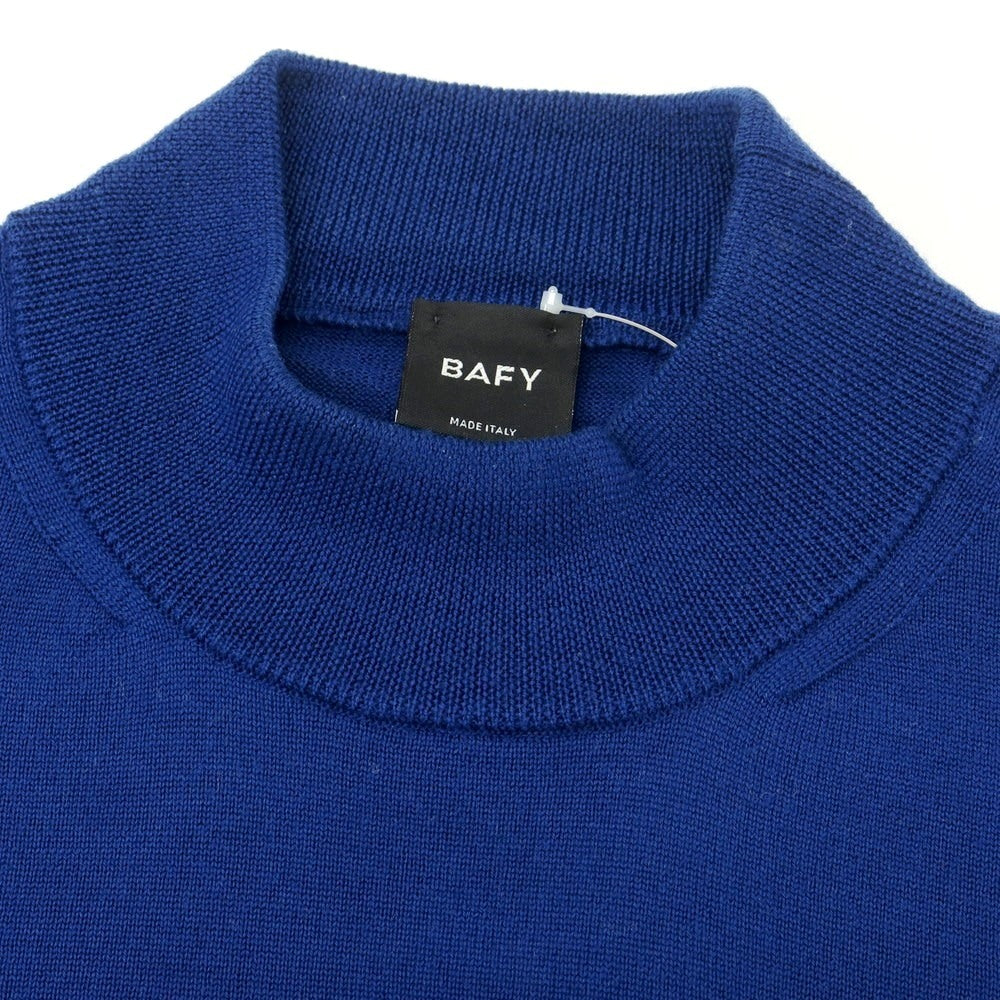 【中古】バフィー BAFY ハイゲージ ウール ハイネック プルオーバーニット ダークブルー【 48 】【 状態ランクC 】【 メンズ 】