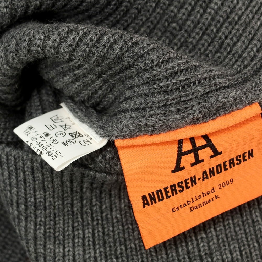 【中古】【未使用】アンデルセンアンデルセン ANDERSEN-ANDERSEN ウール モックネック プルオーバーニット グレー【 XS 】【 状態ランクS 】【 メンズ 】