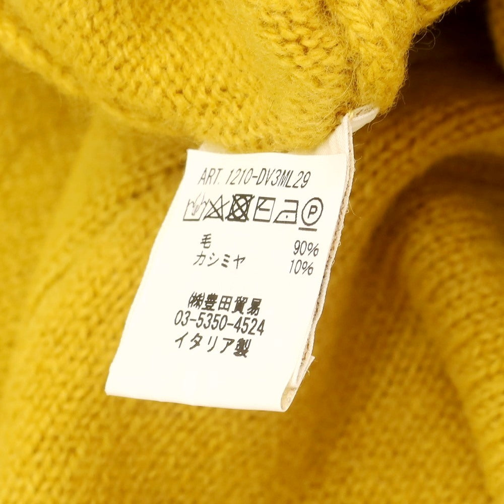 【中古】フィリッポ デ ローレンティス FILIPPO DE LAURENTIIS SUPER120’S ウールカシミヤ タートルネック プルオーバーニット マスタードイエロー【 48 】【 状態ランクB 】【 メンズ 】