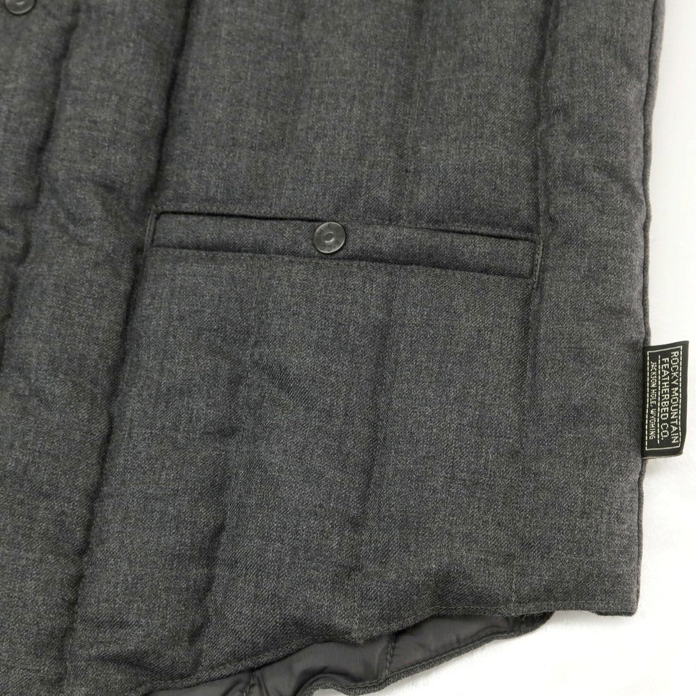 【中古】ロッキーマウンテンフェザーベッド Rocky Mountain FeatherBed ウール ダウンベスト ジレ グレー【 38 】【 状態ランクB 】【 メンズ 】