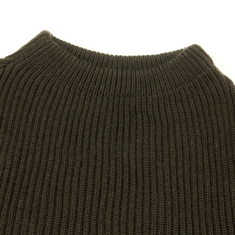 【中古】アンデルセンアンデルセン ANDERSEN-ANDERSEN ウール モックネック プルオーバーニット ダークオリーブ【 XS 】【 状態ランクB 】【 メンズ 】