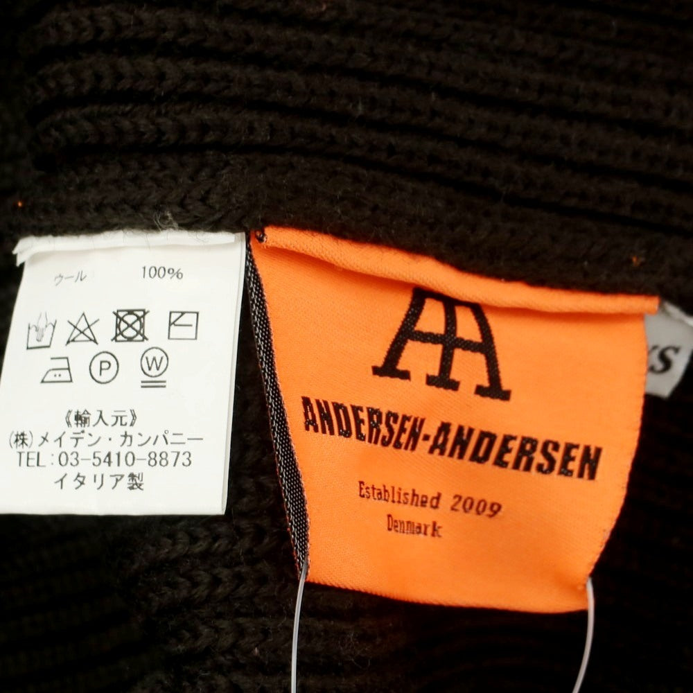 【中古】アンデルセンアンデルセン ANDERSEN-ANDERSEN ウール モックネック プルオーバーニット ダークオリーブ【 XS 】【 状態ランクB 】【 メンズ 】