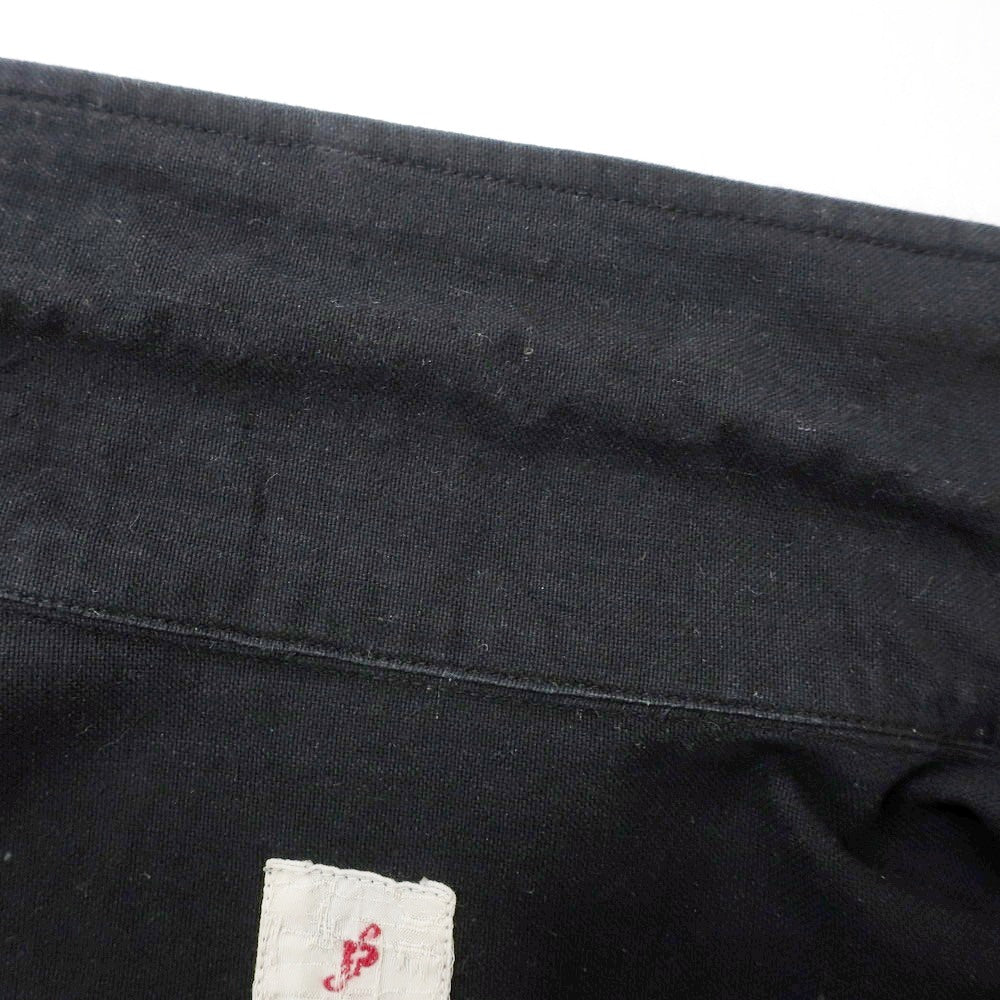 【中古】ピリオドフィーチャーズ PERIOD FEATURES コットン オープンカラー カジュアルシャツ ブラック【 4 】【 状態ランクB 】【 メンズ 】