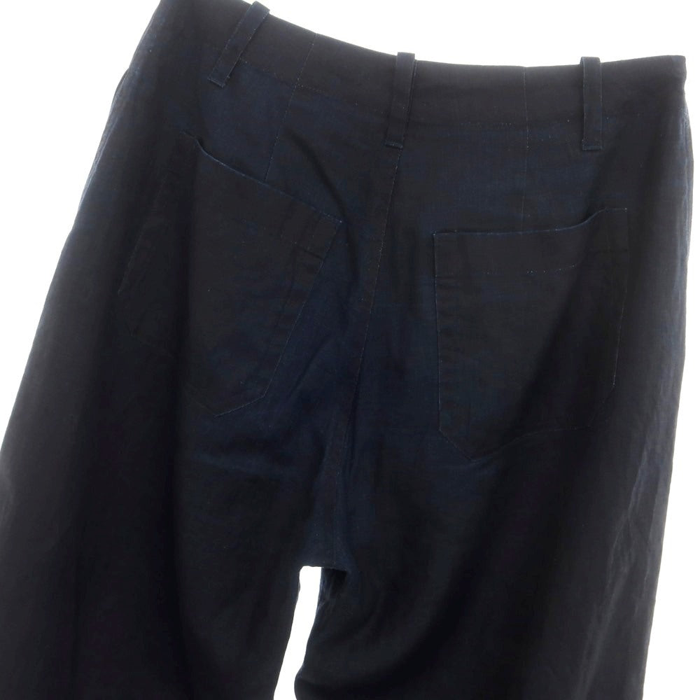 【中古】ノマット Nomat 2025年春夏 リネン ワークパンツ ネイビーインディゴ【 3 】【 状態ランクB 】【 メンズ 】