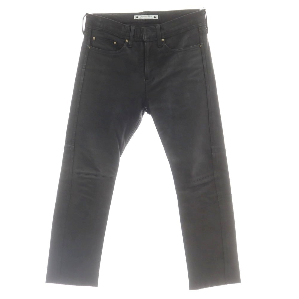 【中古】サスクワァッチファブリックス SASQUATCHfabrix. カウレザー 5ポケットパンツ ブラック【 S 】【 状態ランクC 】【 メンズ 】