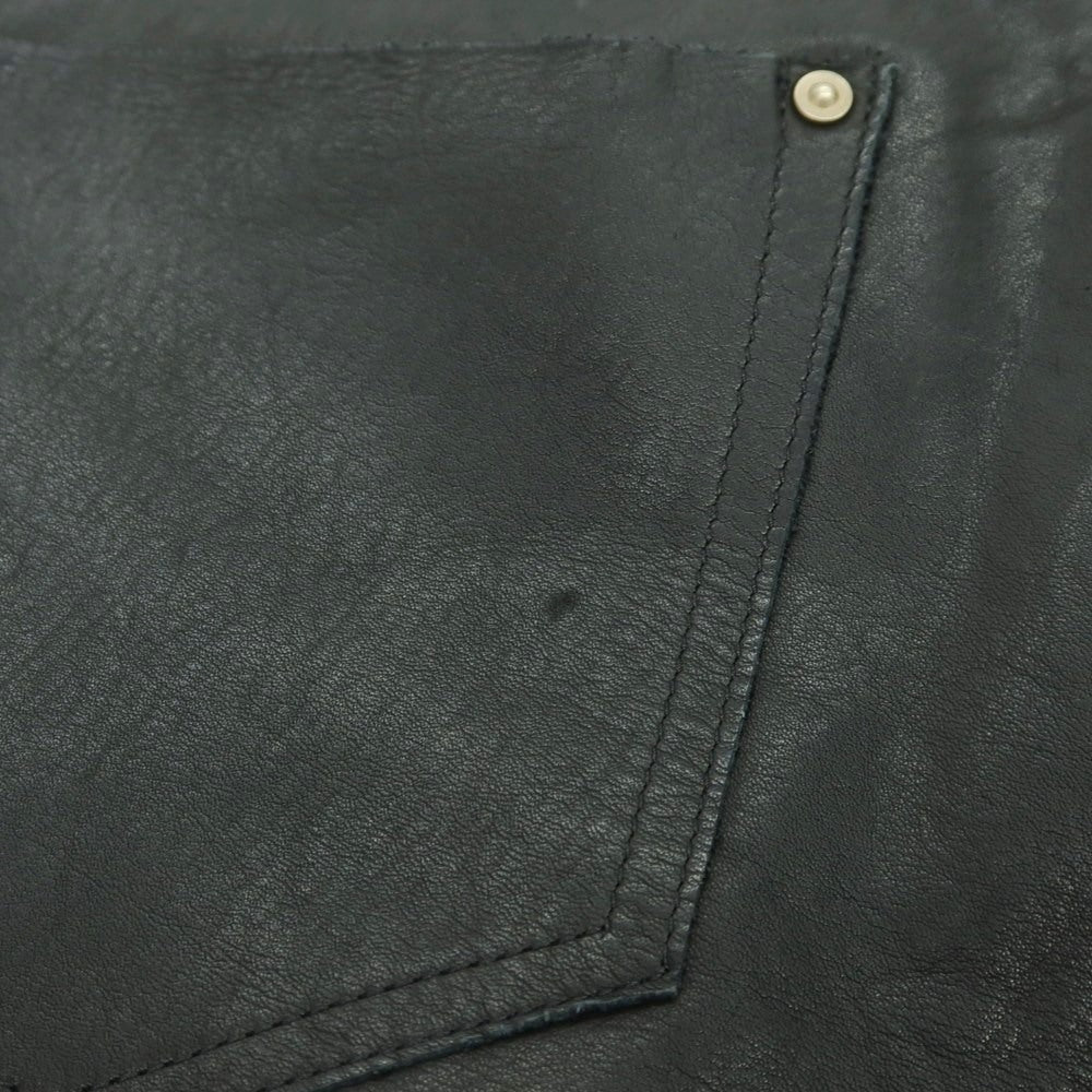 【中古】サスクワァッチファブリックス SASQUATCHfabrix. カウレザー 5ポケットパンツ ブラック【 S 】【 状態ランクC 】【 メンズ 】