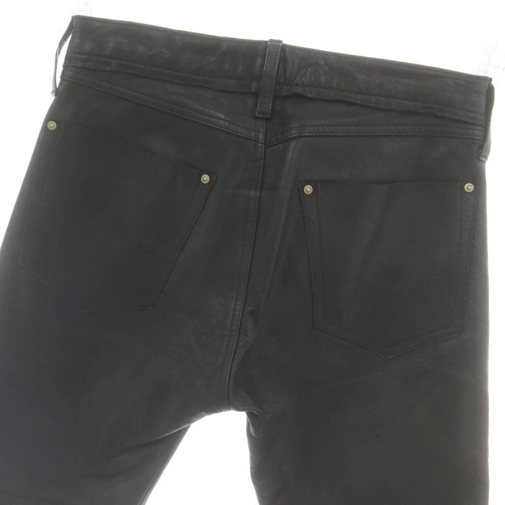 【中古】サスクワァッチファブリックス SASQUATCHfabrix. カウレザー 5ポケットパンツ ブラック【 S 】【 状態ランクC 】【 メンズ 】