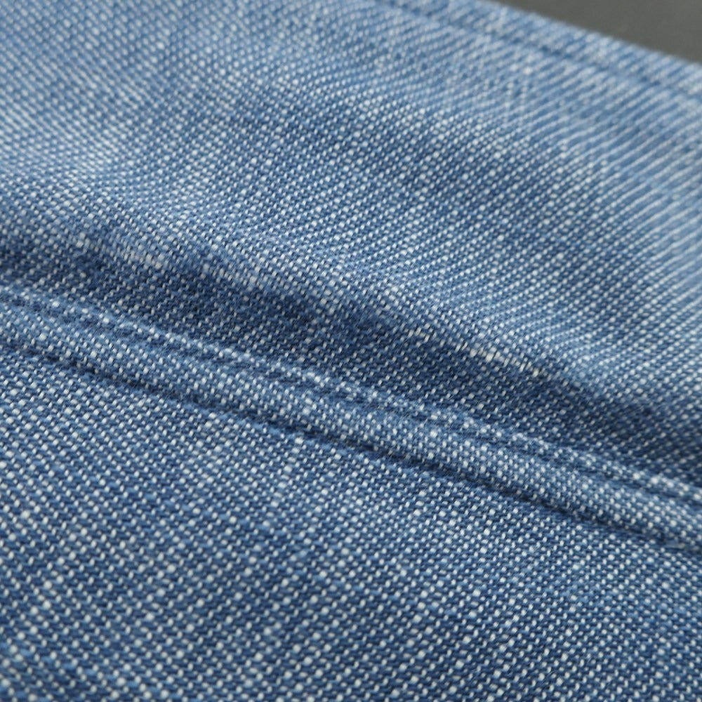 【中古】クラウデッドクローゼット CROWDED CLOSET コットン ホリゾンタルカラー カジュアルシャツ ブルー【 表記なし(S位) 】【 状態ランクB 】【 メンズ 】