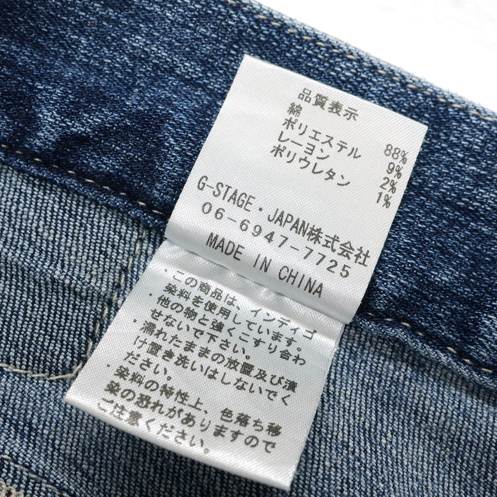 【中古】ジーステージ g-stage ストレッチ コットンポリエステルレーヨン ジーンズ デニムパンツ ブルーインディゴ【 30 】【 状態ランクB 】【 メンズ 】