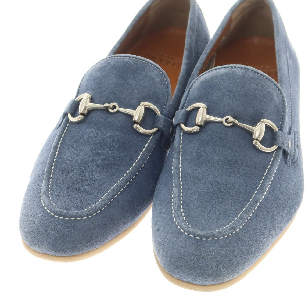 【中古】マドラス MADRAS スエード ビットローファー ブルー【 25 】【 状態ランクC 】【 メンズ 】