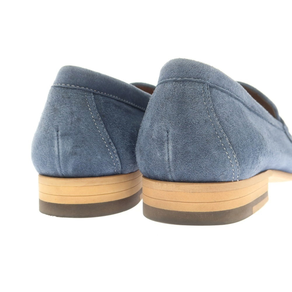 【中古】マドラス MADRAS スエード ビットローファー ブルー【 25 】【 状態ランクC 】【 メンズ 】