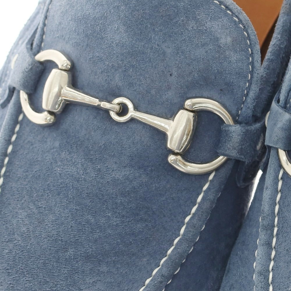 【中古】マドラス MADRAS スエード ビットローファー ブルー【 25 】【 状態ランクC 】【 メンズ 】