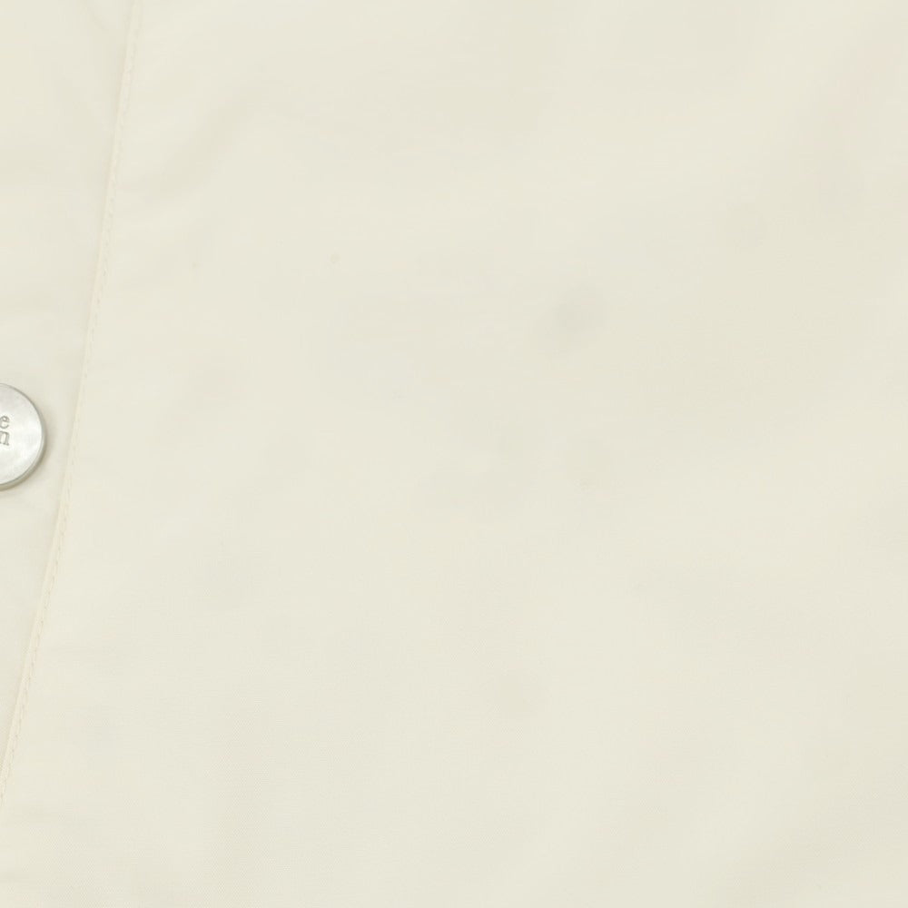 【中古】イレブンティ eleventy ニット切替 中綿ブルゾン ホワイトxグレー【 46 】【 状態ランクB 】【 メンズ 】