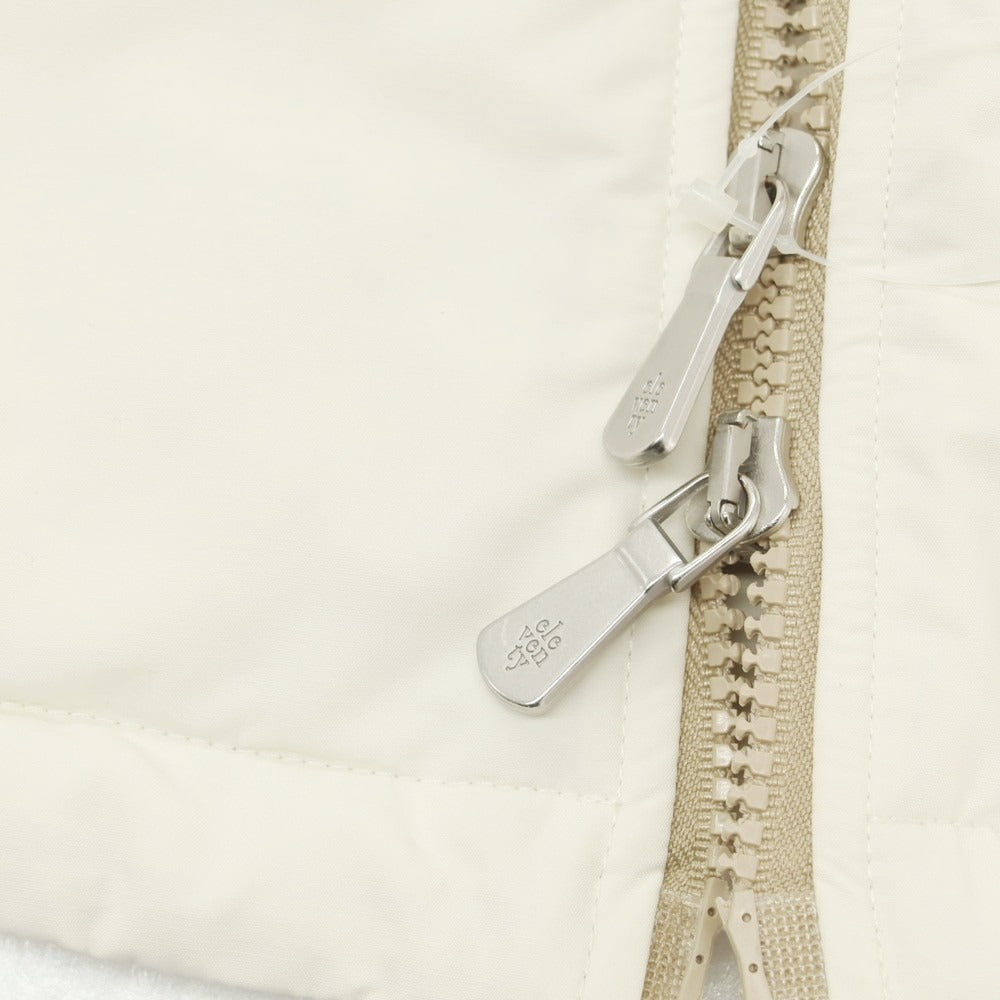 【中古】イレブンティ eleventy ニット切替 中綿ブルゾン ホワイトxグレー【 46 】【 状態ランクB 】【 メンズ 】