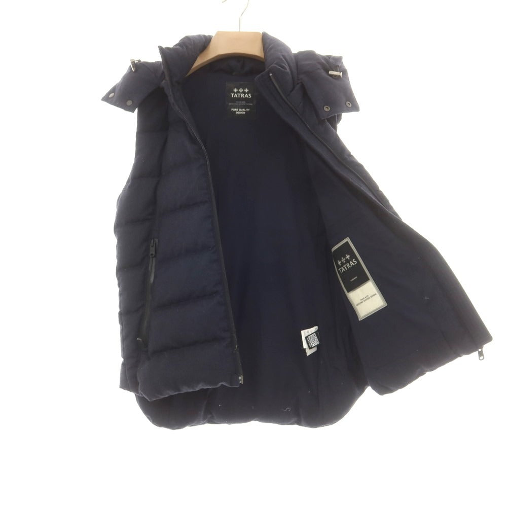 【中古】タトラス TATRAS ウール ダウンベスト ネイビー【 1 】【 状態ランクB 】【 メンズ 】
