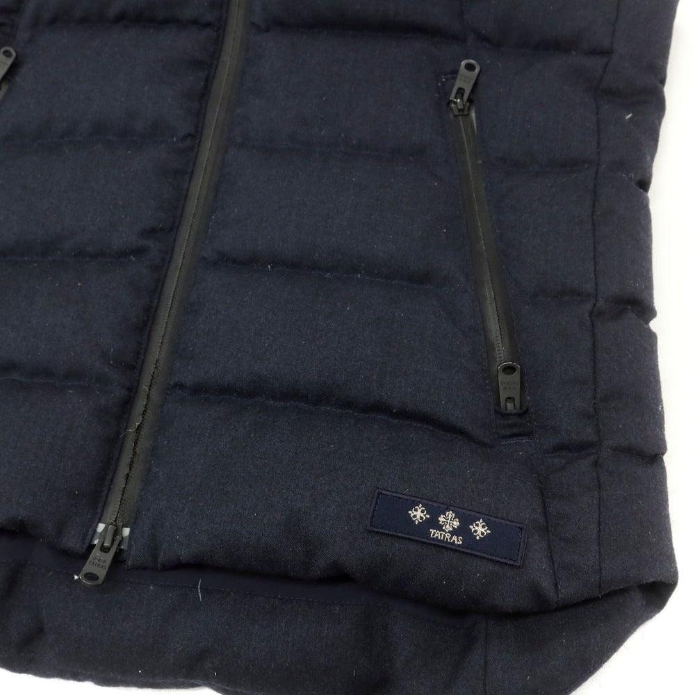 【中古】タトラス TATRAS ウール ダウンベスト ネイビー【 1 】【 状態ランクB 】【 メンズ 】