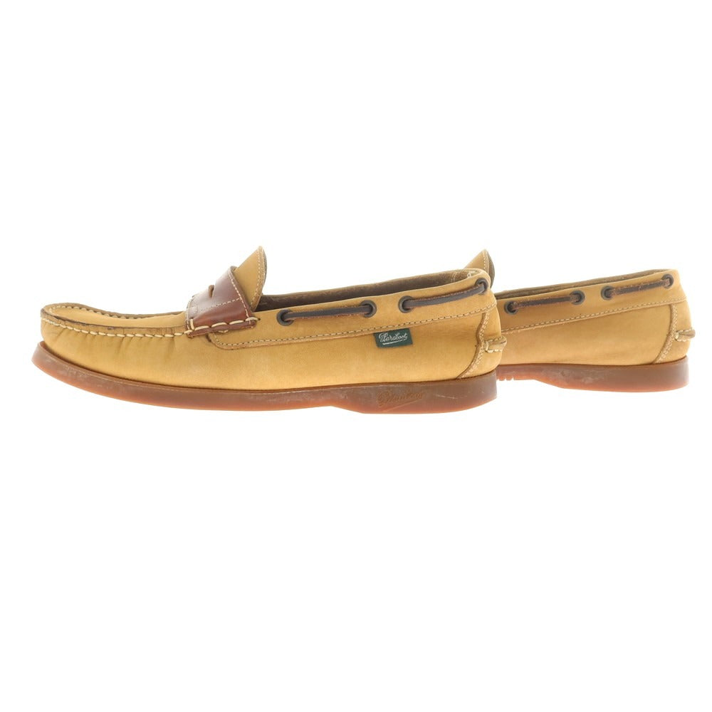 【中古】パラブーツ Paraboot International Gallery BEAMS別注 Corsica ローファー ライトブラウンxブラウン【 6 1/2 】【 状態ランクB 】【 メンズ 】