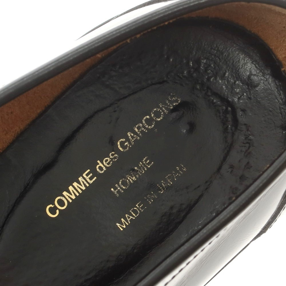 【中古】コムデギャルソンオム COMME des GARCONS HOMME ガラスレザー コインローファー ブラック【 25 1/2 】【 状態ランクC 】【 メンズ 】