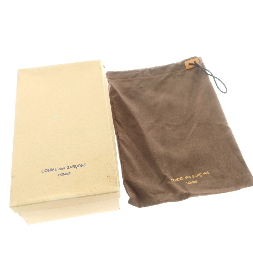 【中古】コムデギャルソンオム COMME des GARCONS HOMME ガラスレザー コインローファー ブラック【 25 1/2 】【 状態ランクC 】【 メンズ 】