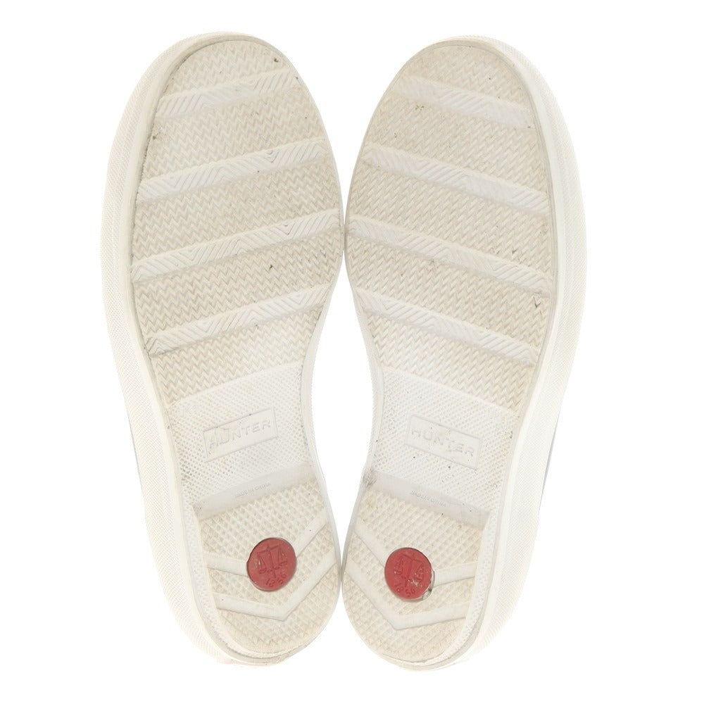 【中古】ハンター HUNTER ラバー スリッポンスニーカー ブラックxホワイト【 UK6 】【 状態ランクB 】【 メンズ 】